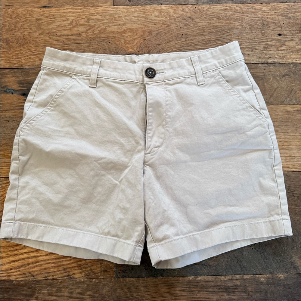Chubbies Cream Men's Flat Front Shorts